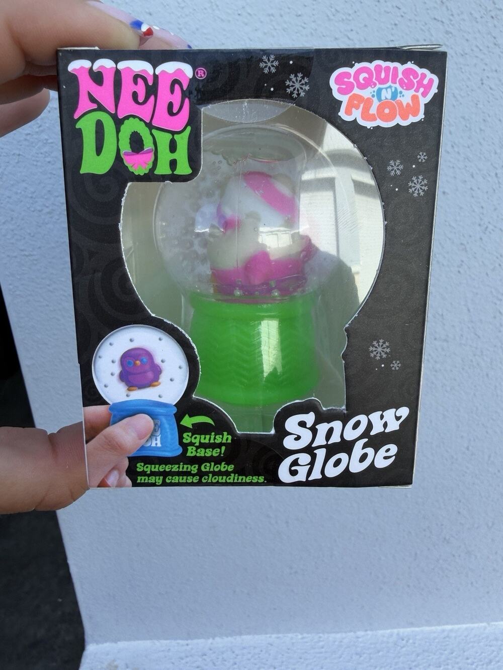 NeeDoh Squish 'N' Flow Snow Globe - SanDoh Claus Santa
